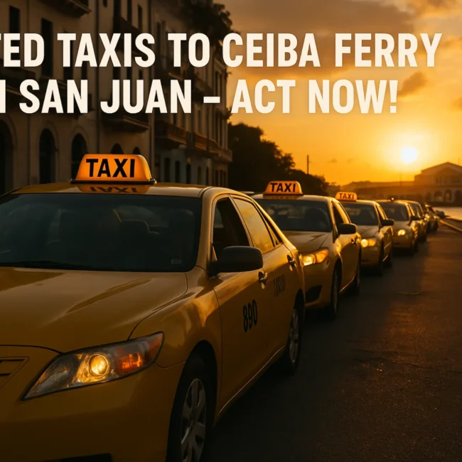 Limited Taxis to Ceiba Ferry From San Juan - Act Now!