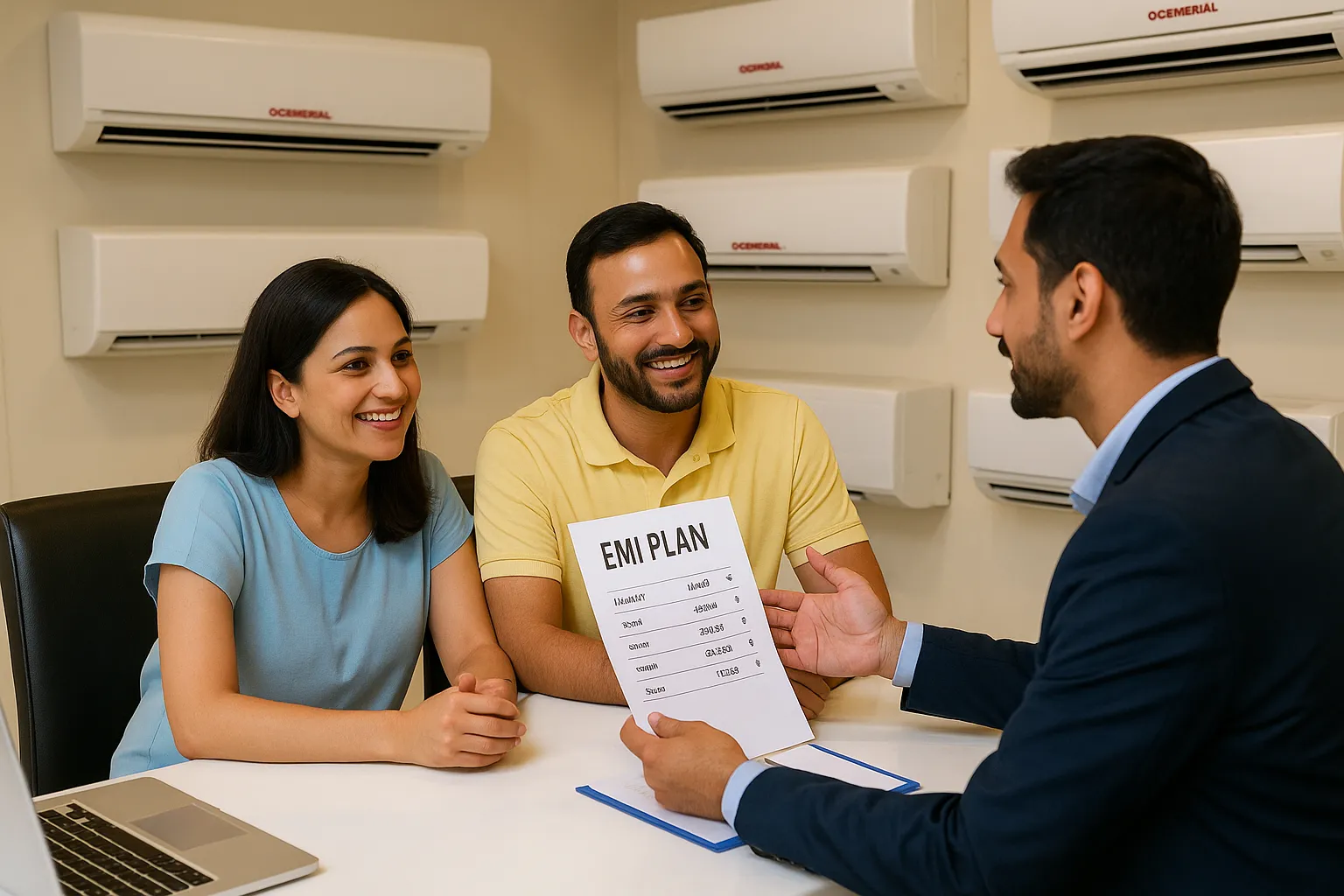 Is there EMI available for O General AC in UAE