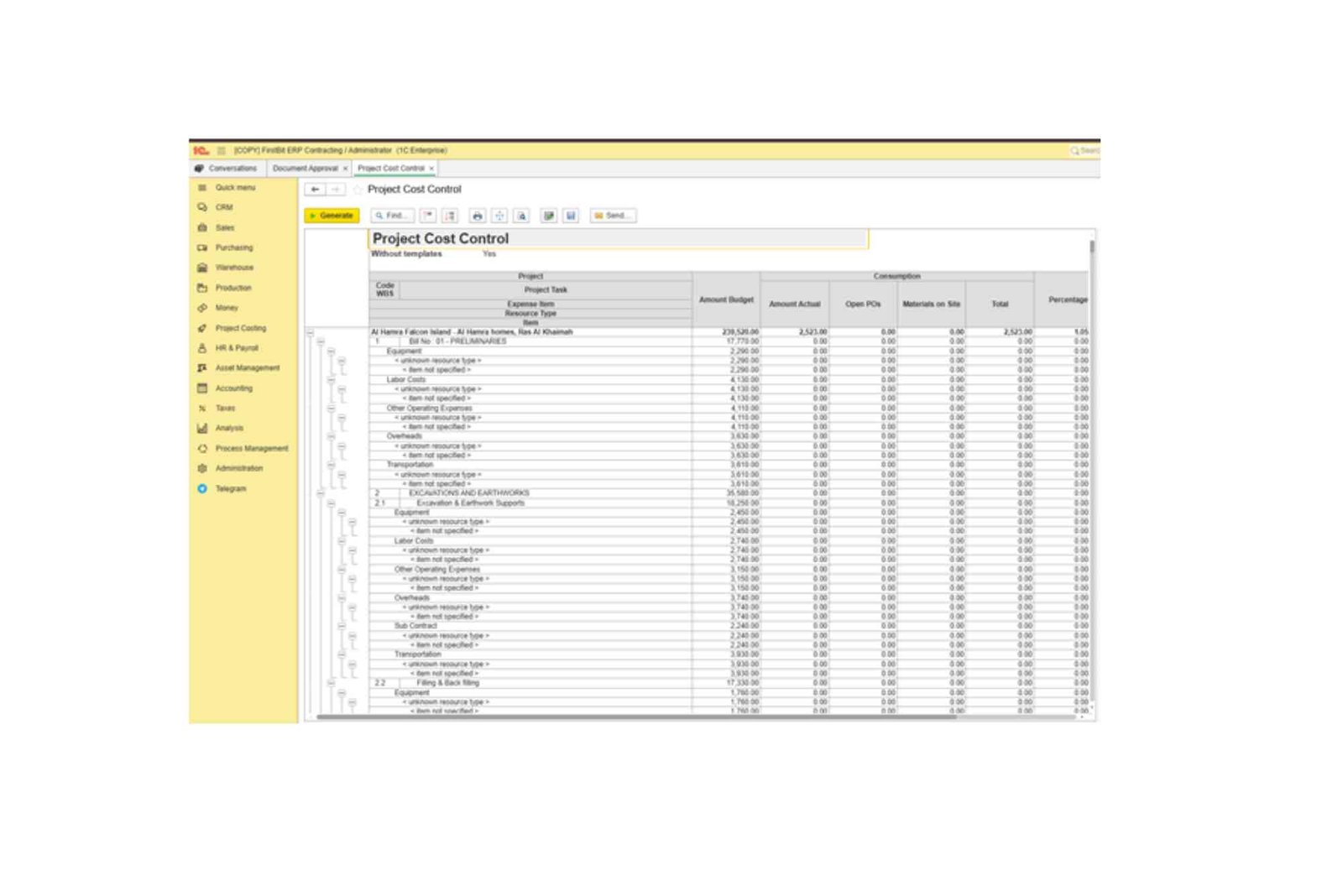 Best ERP System for Construction in the UAE