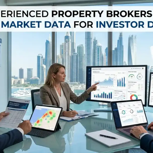 How Experienced Property Brokers in Dubai Analyse Market Data for Investor Decisions